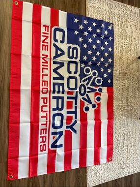 Scotty Cameron Red, White & Blue Logo Flag